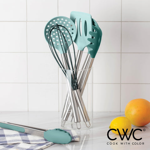 Cook With Color whisk blends ingredients quickly with silicone safety