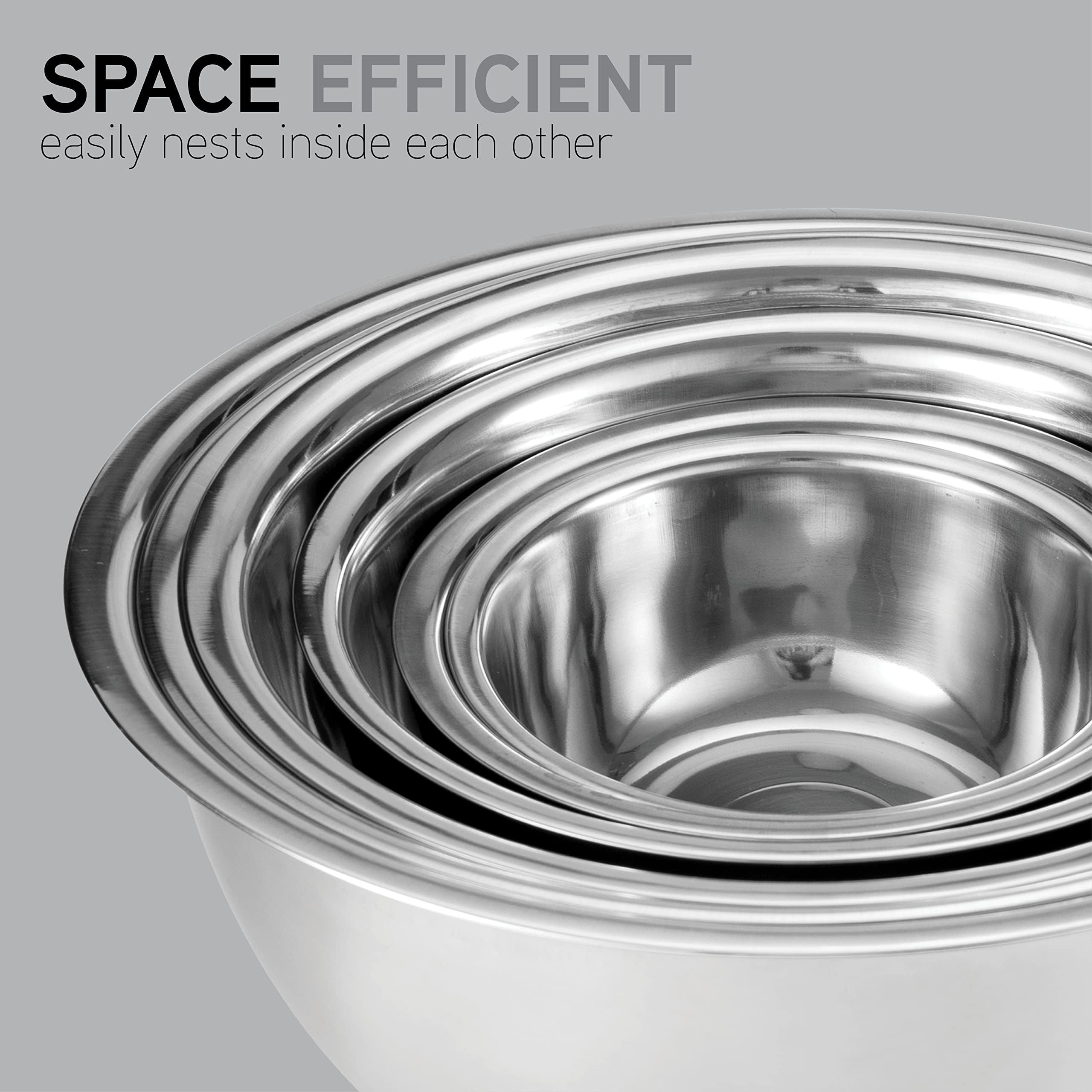 Cook With Color six-piece sizes from 5 qt to 0.5 qt for versatile prep