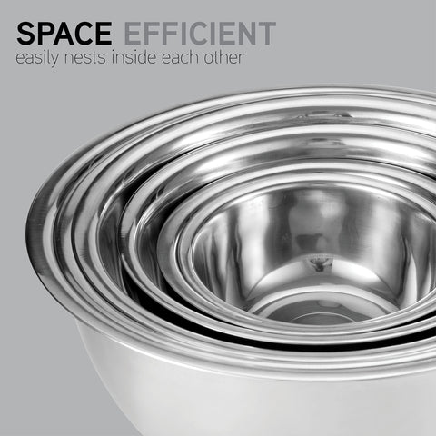 Cook With Color six-piece sizes from 5 qt to 0.5 qt for versatile prep
