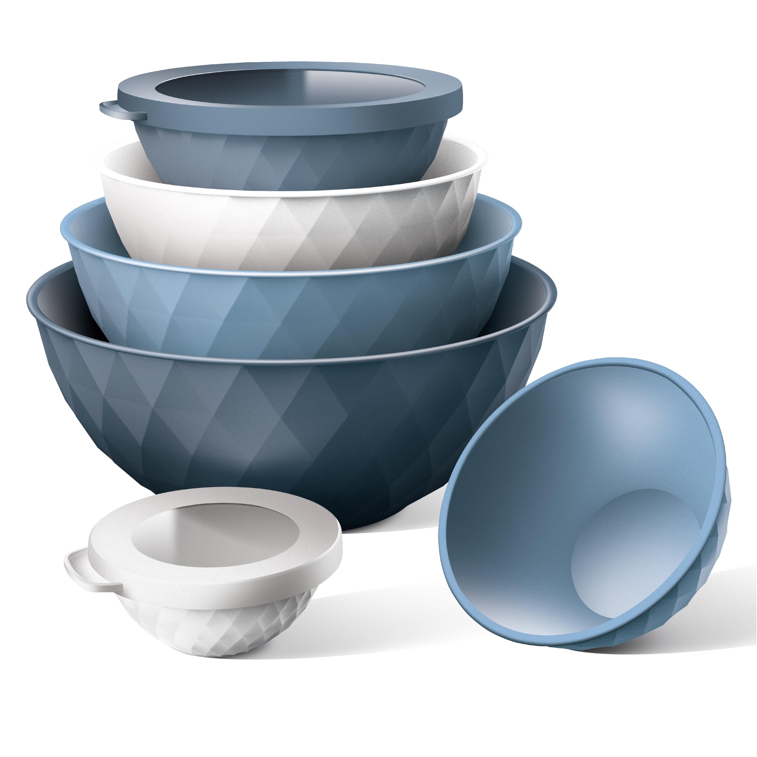COOK WITH COLOR top-rack dishwasher-safe bowls simplify cleanup.