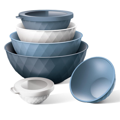 COOK WITH COLOR top-rack dishwasher-safe bowls simplify cleanup.