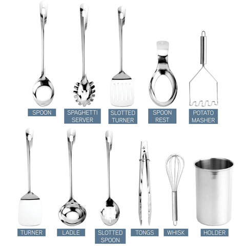 Cook With Color utensil holder keeps tools organized on the counter.