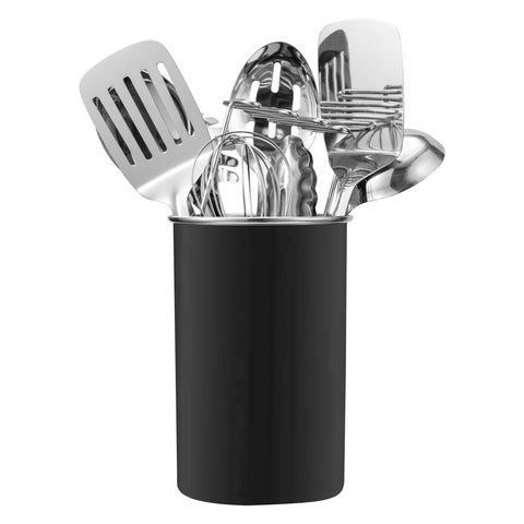 COOK WITH COLOR utensil holder keeps tools organized on the countertop