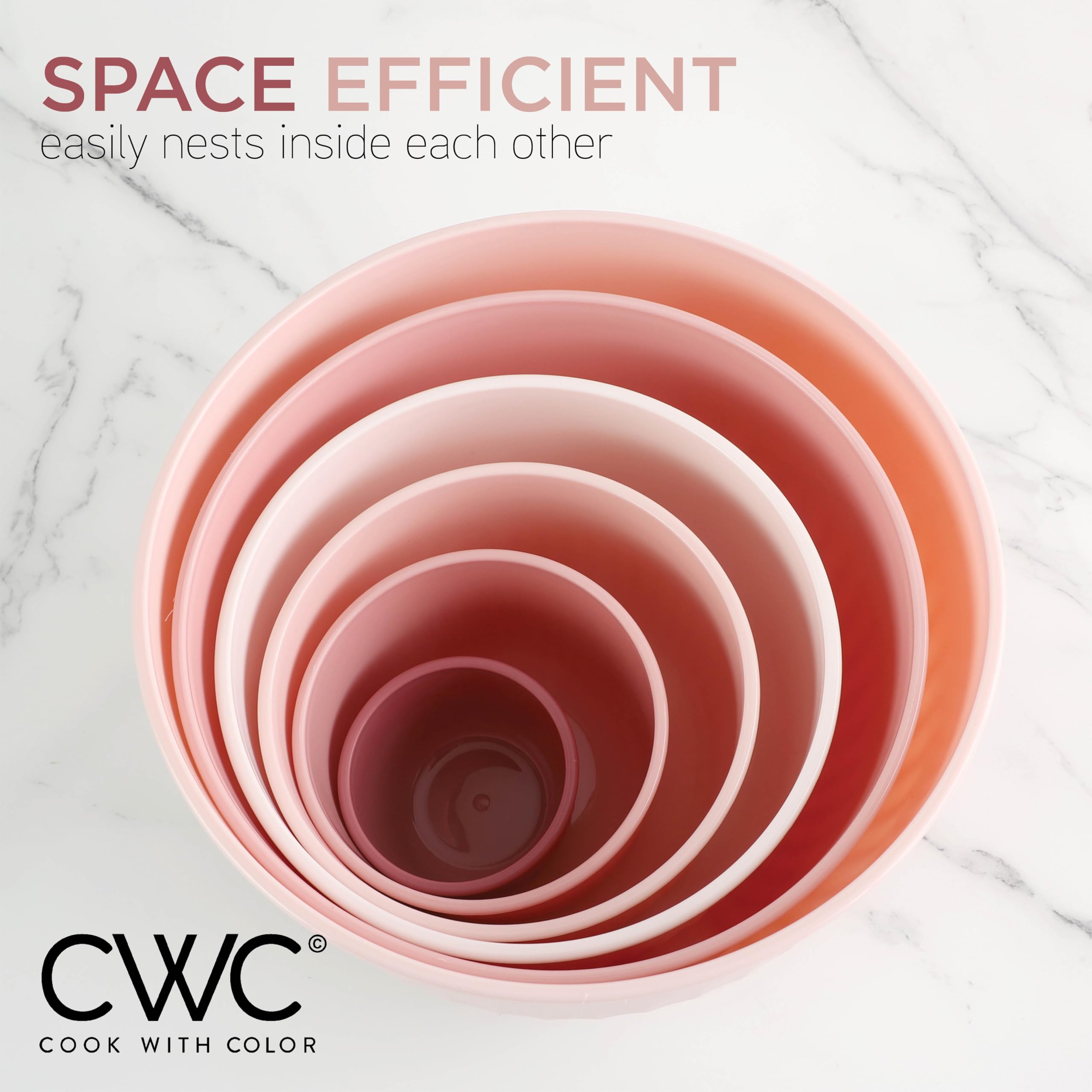 Cook with Color bowls in multiple sizes for precise prep.