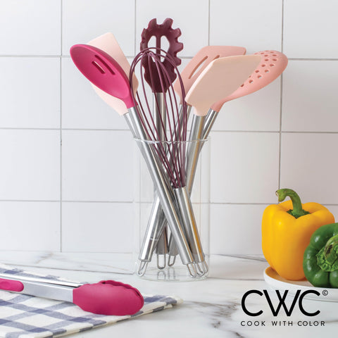 COOK WITH COLOR whisk rose ideal for beating eggs and sauces