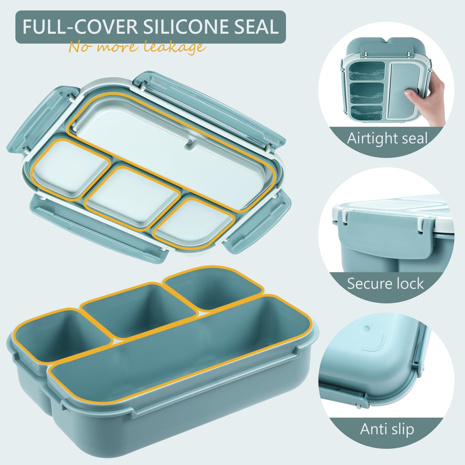 Cookage box is microwave, dishwasher, and fridge safe for convenient reheating and storage.