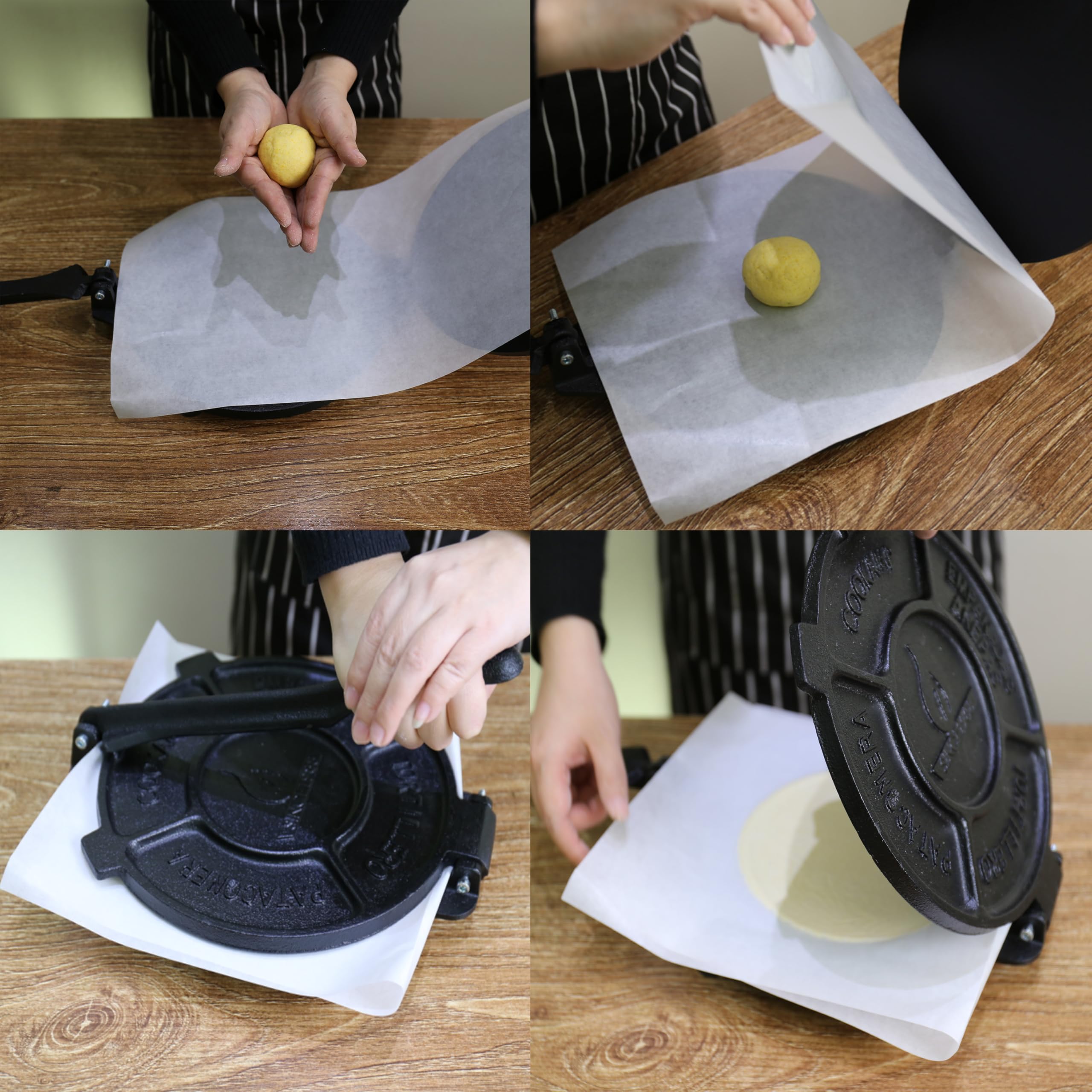 Cookamp cast iron tortilla press ready for homemade tortillas and arepas