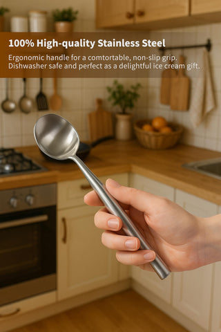 cookeep deep bowl ice cream scoop forms generous round scoops