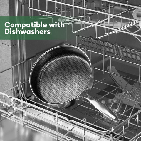 Cooker King tri-ply clad construction delivers even heating across the pan