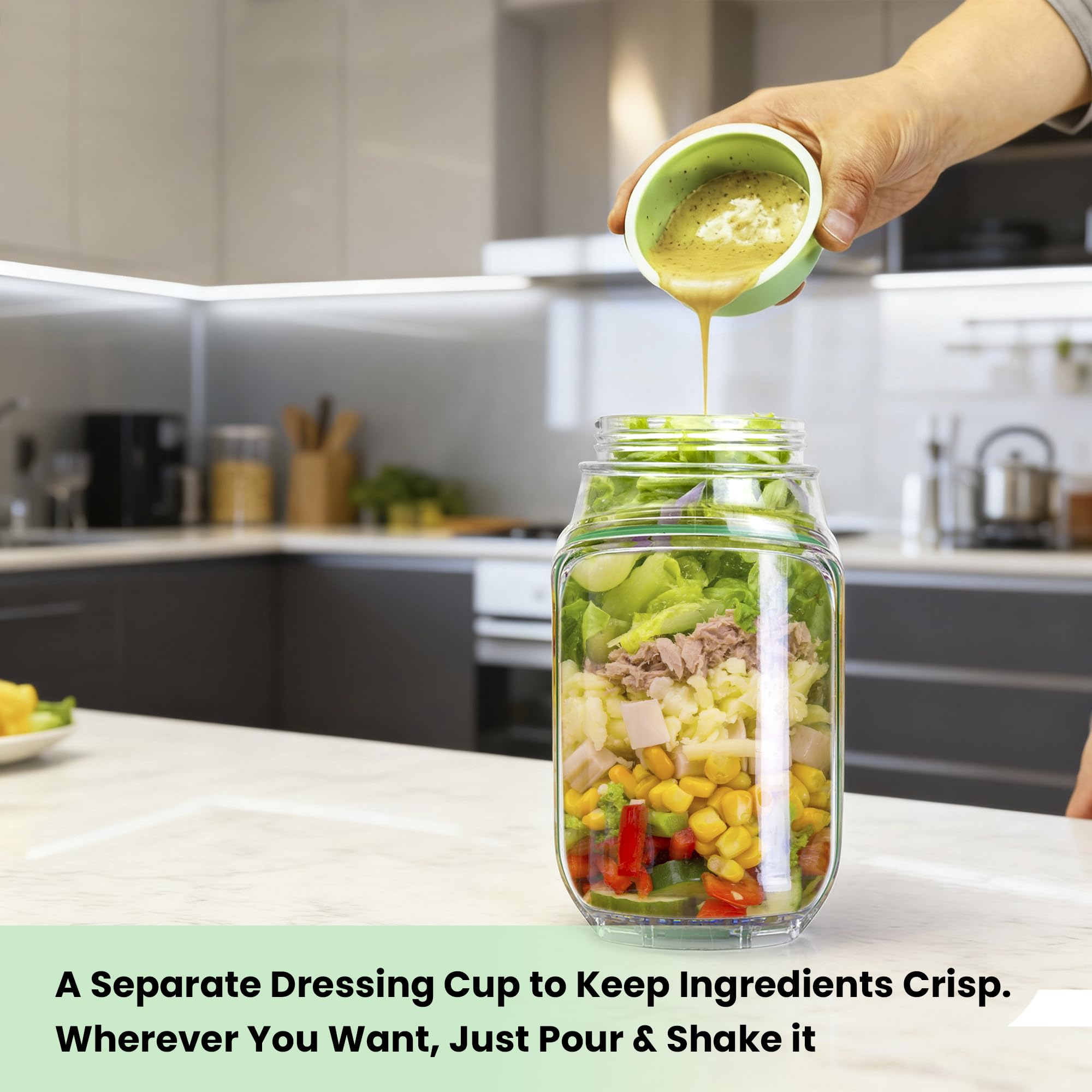Cookeraa Salad Pod dishwasher-safe for easy cleanup after meals.