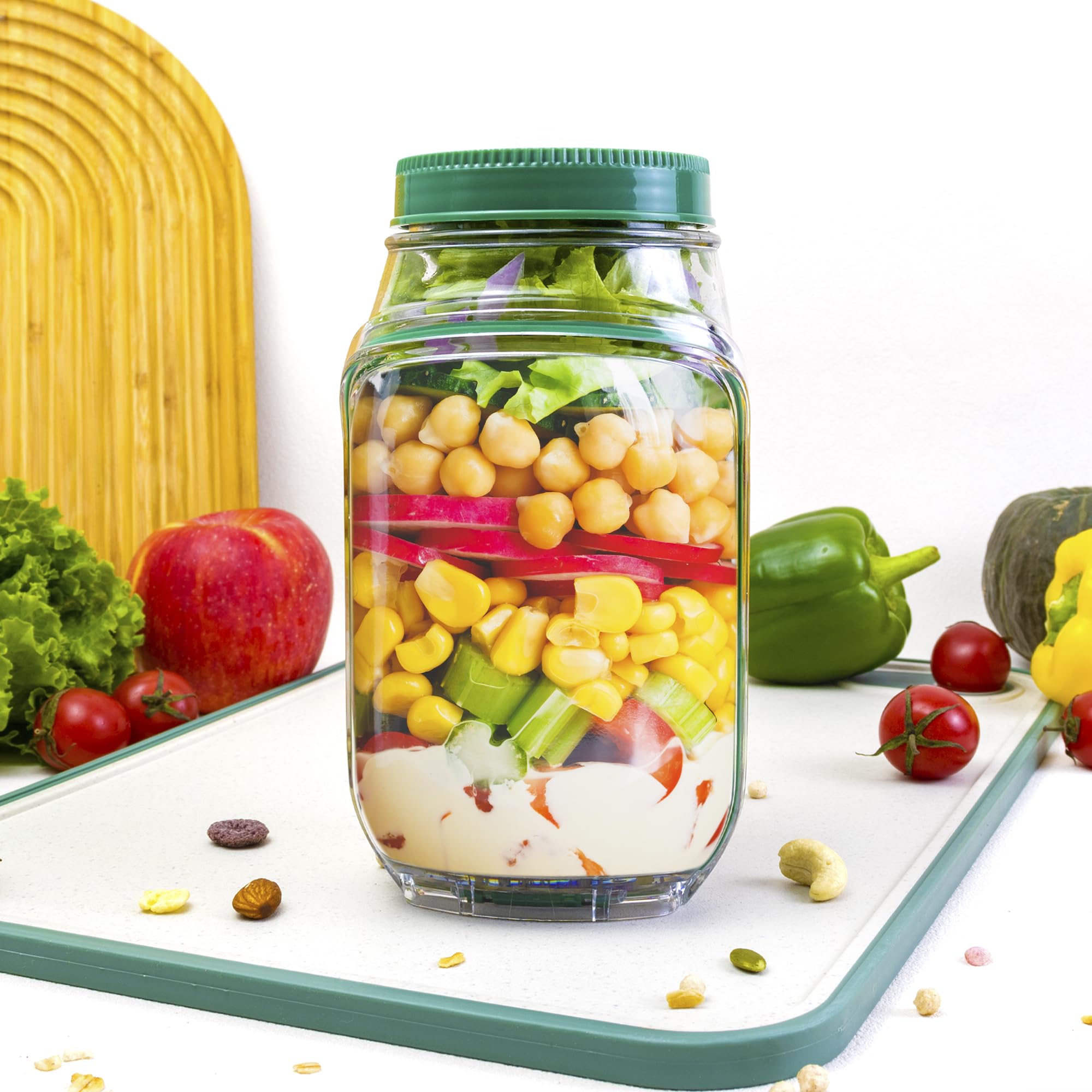 Cookeraa Salad Pod perfect for meal prep and storing prepped ingredients.