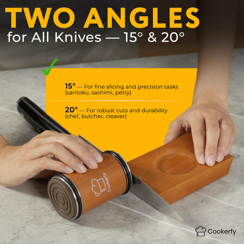 Ceramic 3000 disc for fine honing on Cookerfy sharpener