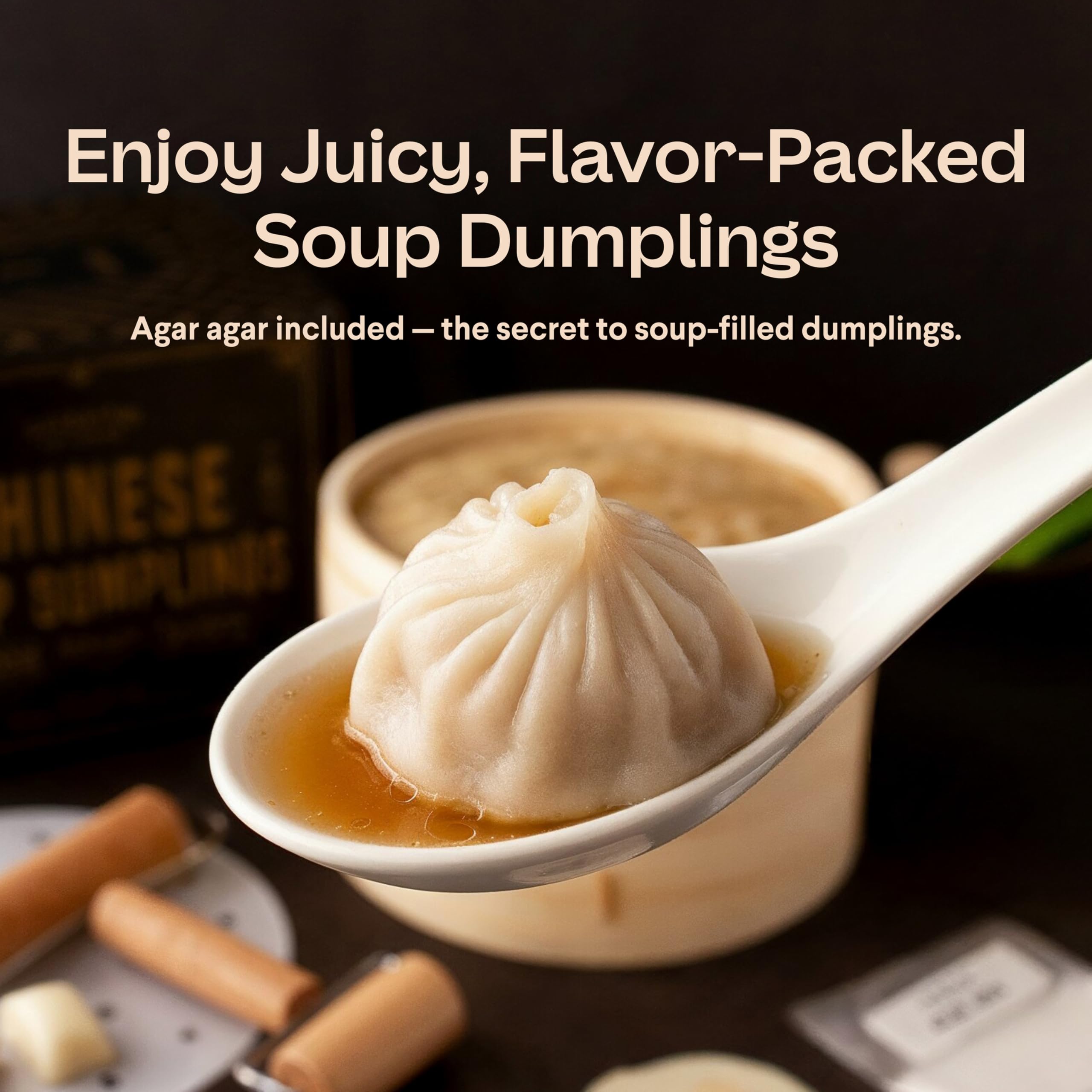 Cooking Gift Set dough roller included for smooth dumpling wrappers