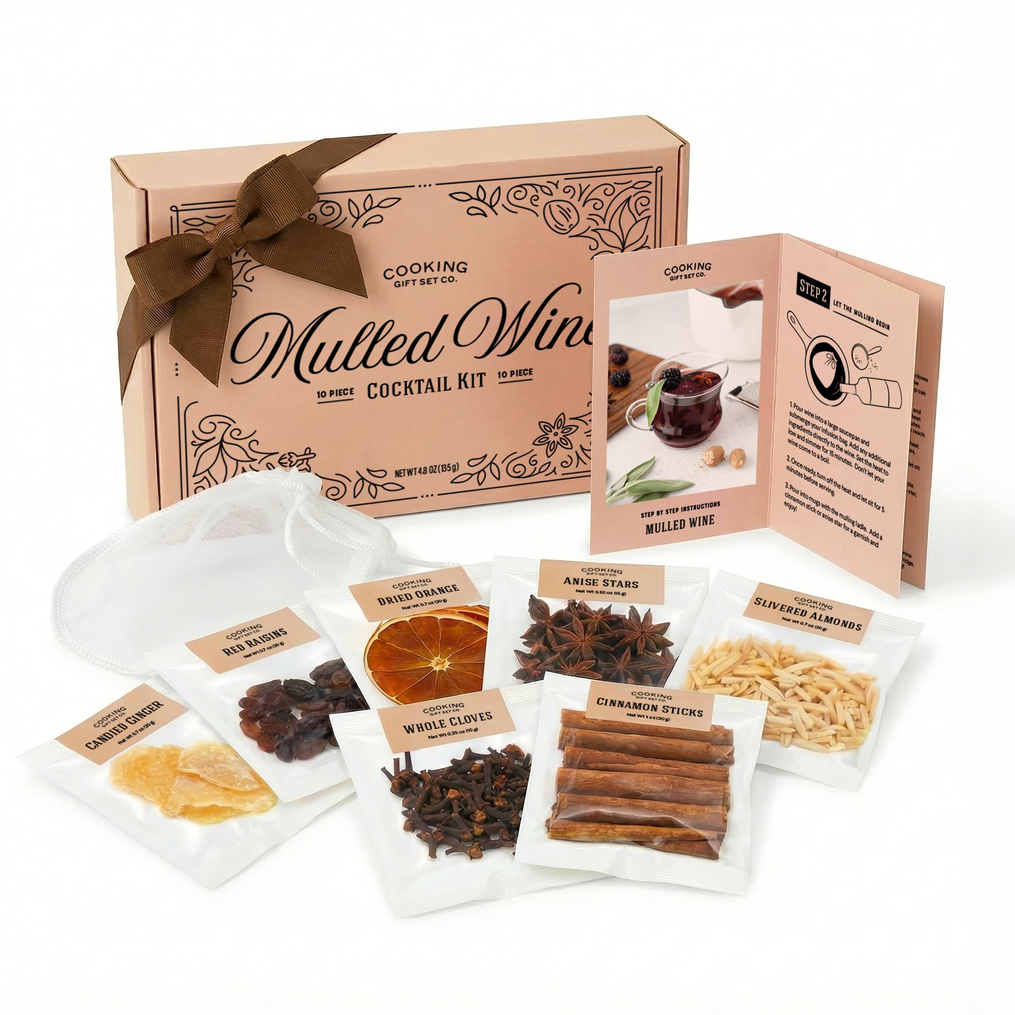 Cooking Gift Set mulled wine kit box, ideal for cozy winter evenings with friends