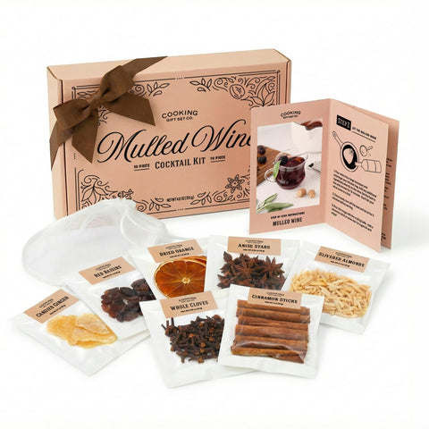 Cooking Gift Set mulled wine kit box, ideal for cozy winter evenings with friends