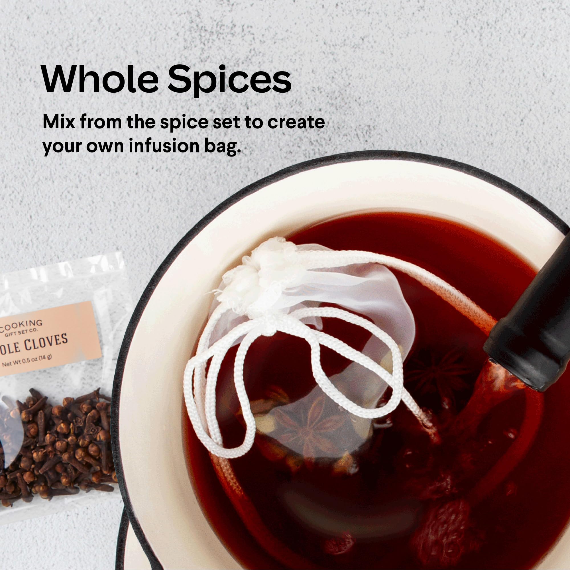 Cooking Gift Set whole spices selection, natural aromatics for personalized mulling