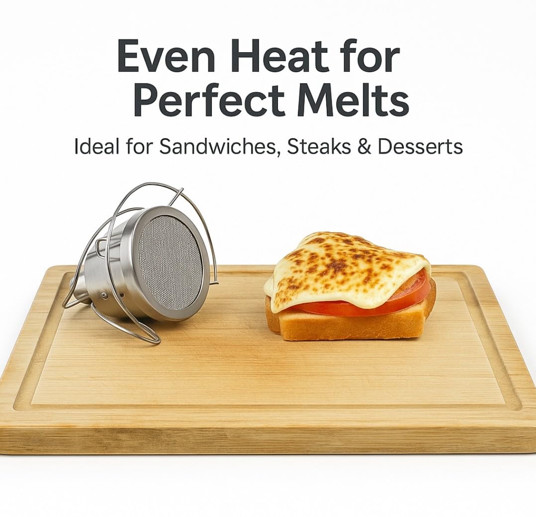Cooking Torch Attachment is easy to attach and detach for quick kitchen setup.