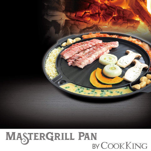 COOKKING Master Grill Pan cast aluminum highlights durability and even heat