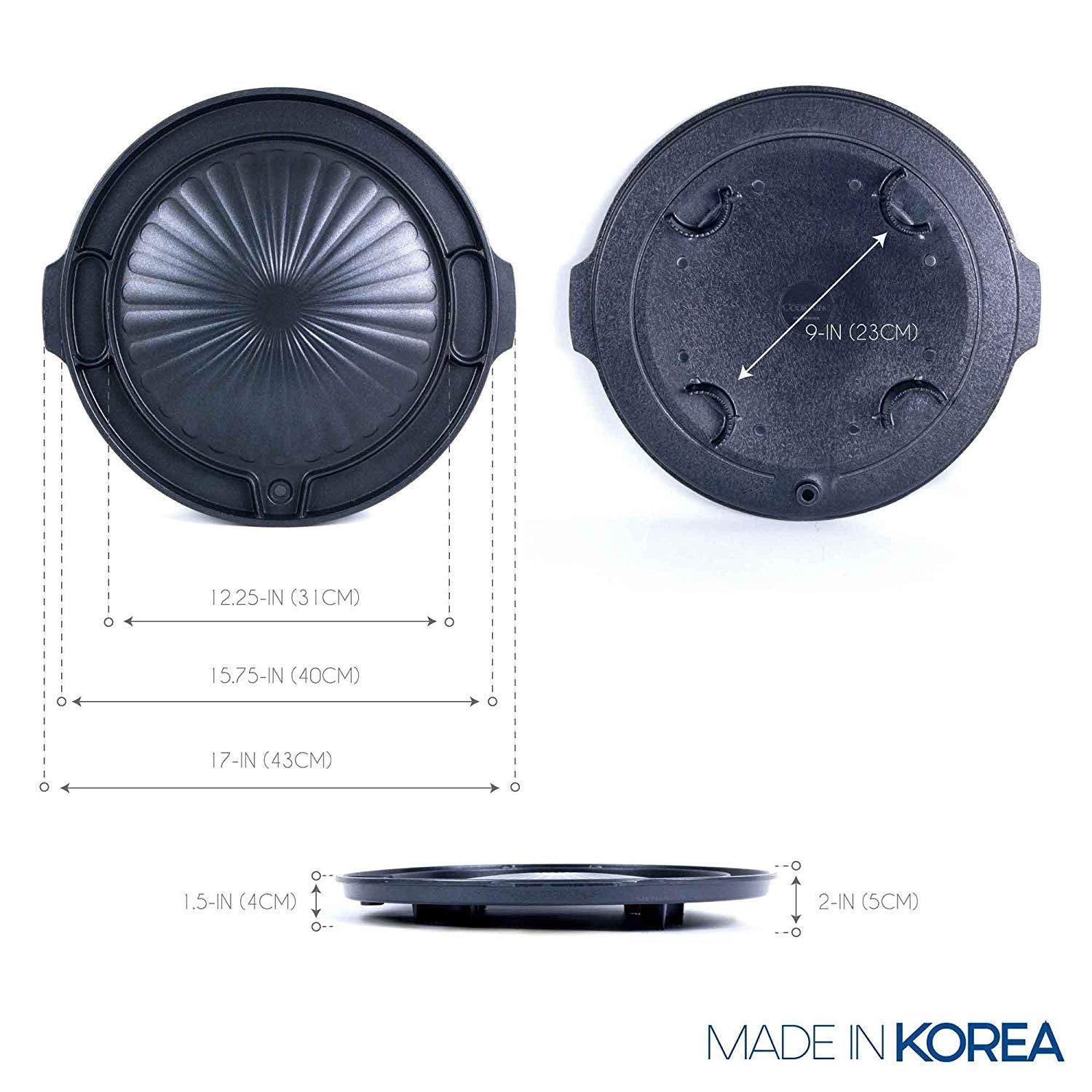 COOKKING Master Grill Pan nonstick coating enables easy food release