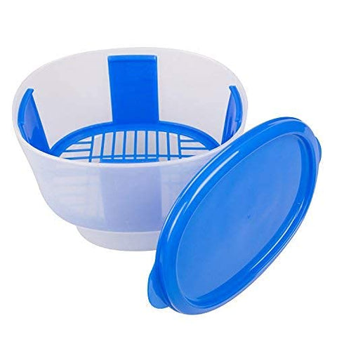 Cook's Choice Breader Bowl shown as dishwasher safe for easy cleanup after use.