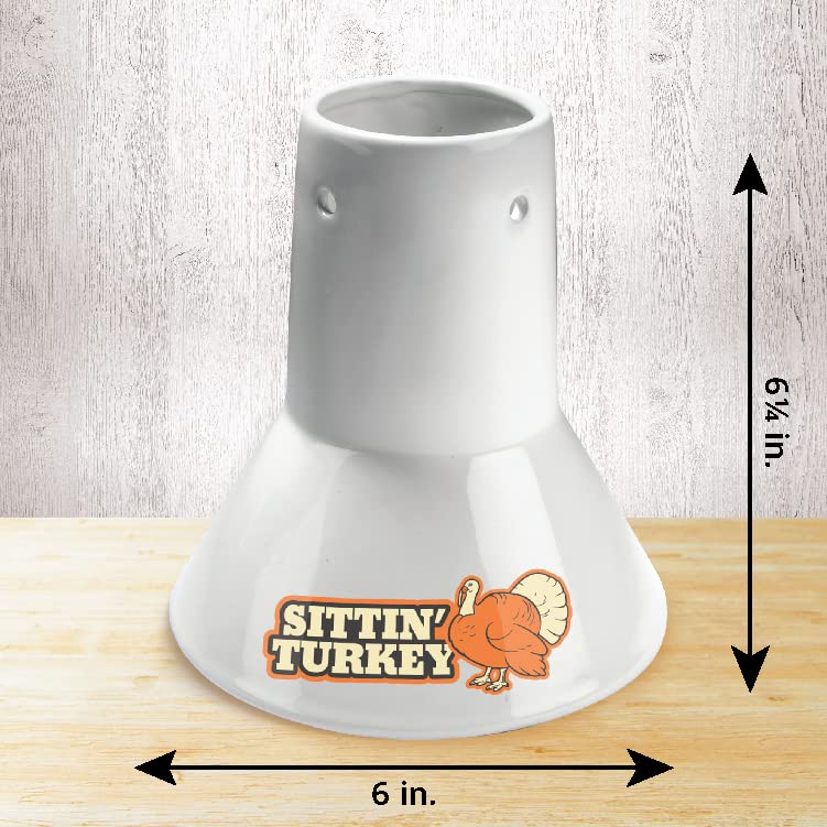 COOK'S CHOICE Sittin’ Turkey ceramic base designed for durable, easy cleanup.