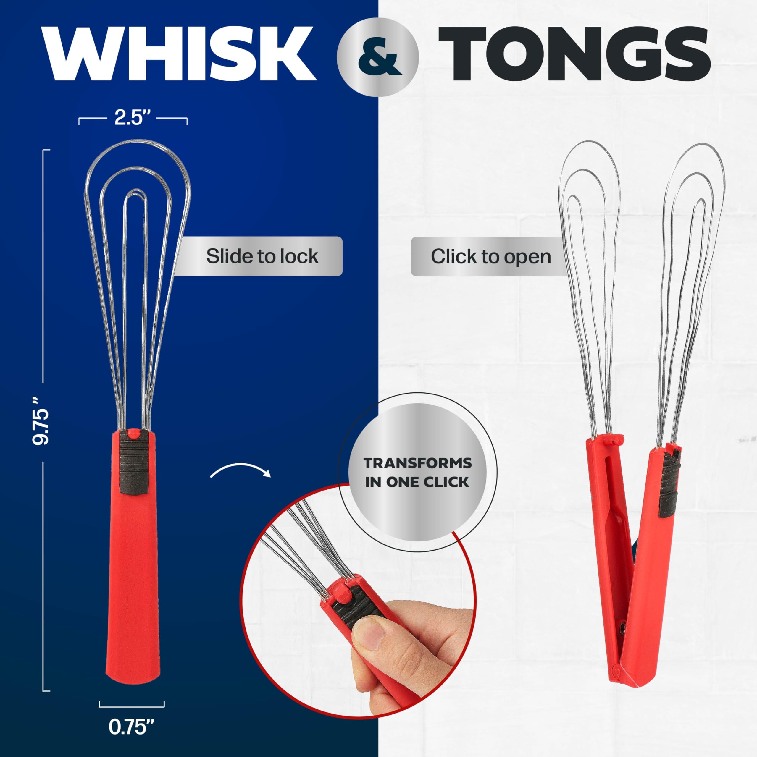 Cooks Innovations Foodie Tongs flip and whisk effortlessly for quick cooking.