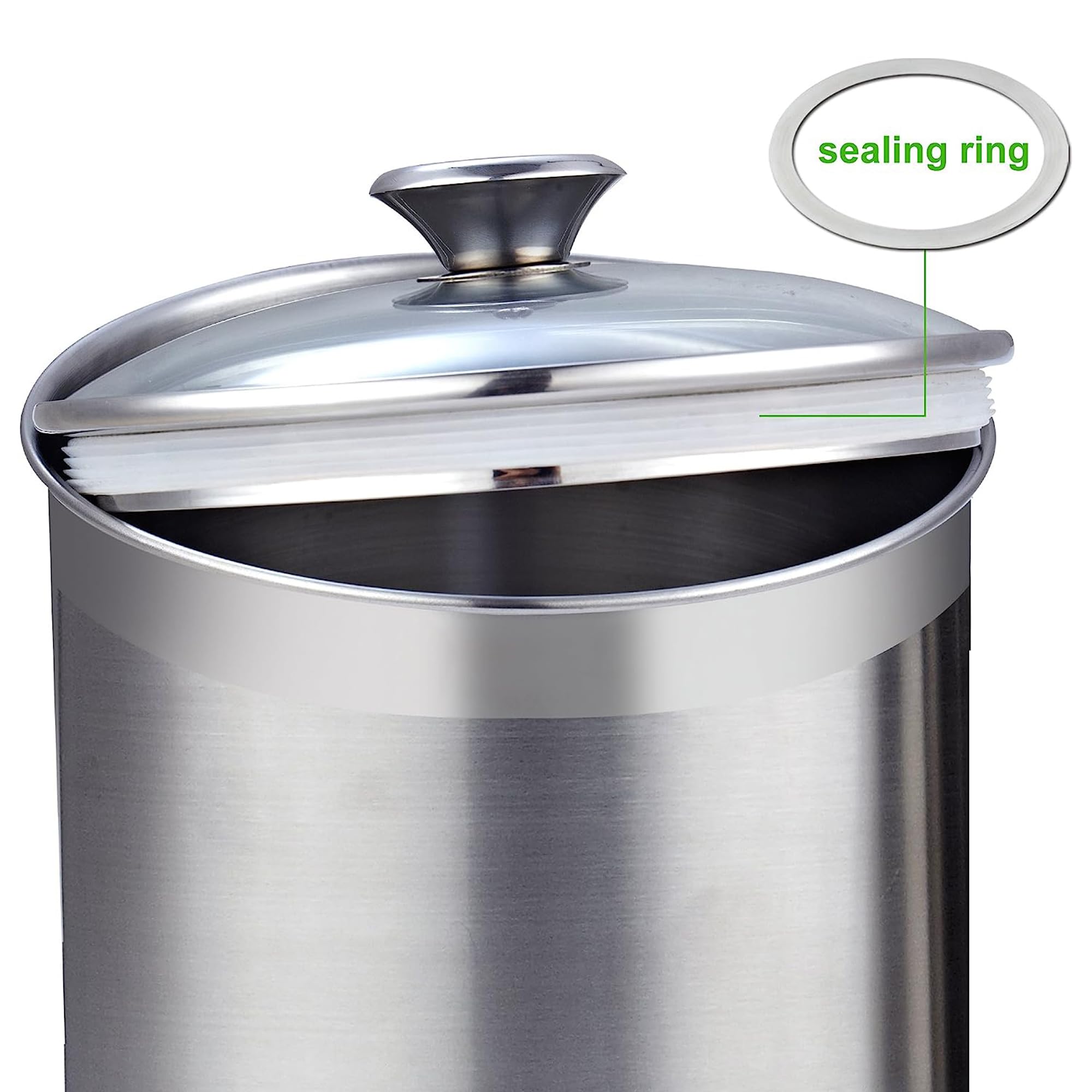 Cooks Standard kitchen pantry organization scene with neatly lined canisters.