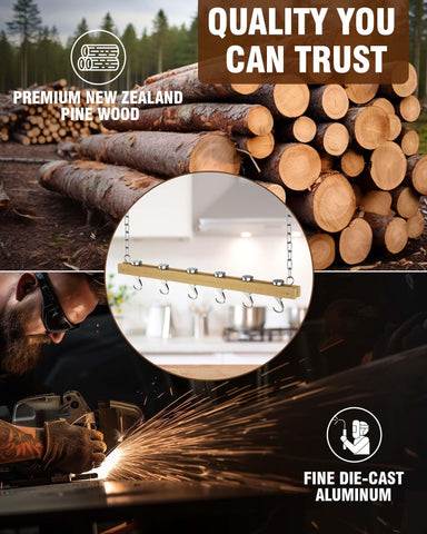 Cooks Standard NC-00269 solid aluminum brackets provide durable, modern styling.