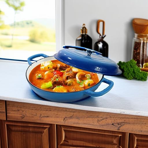 CookWin 3.8-quart size ideal for sharing soups, stews, and chilis.