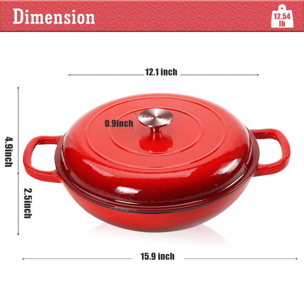 High heat tolerance up to 500°F supports searing and simmering.
