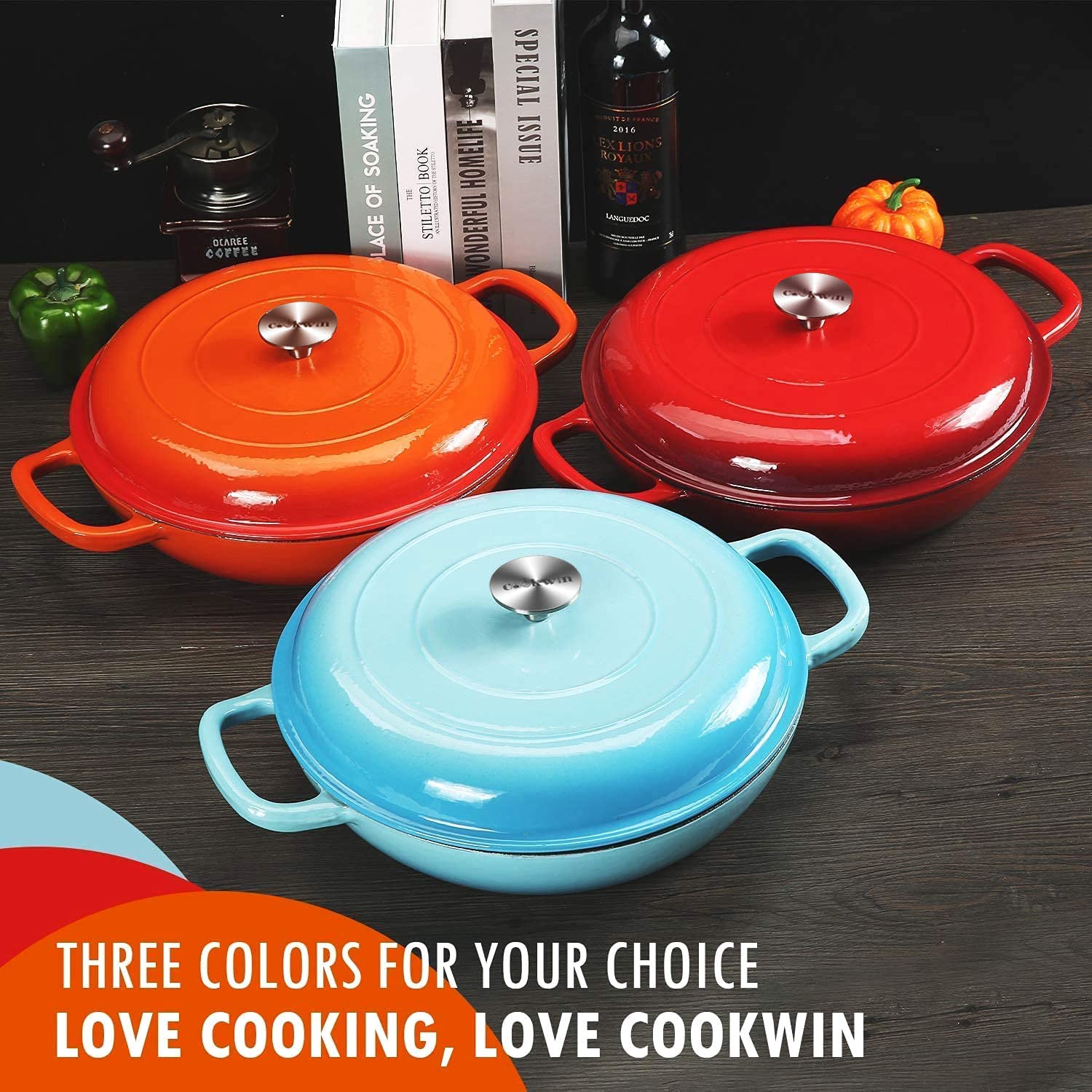 Induction-ready construction provides even heating across compatible stoves.
