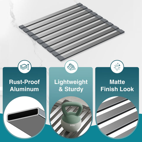 Cool-Angle compact rack fits small counters for organization.