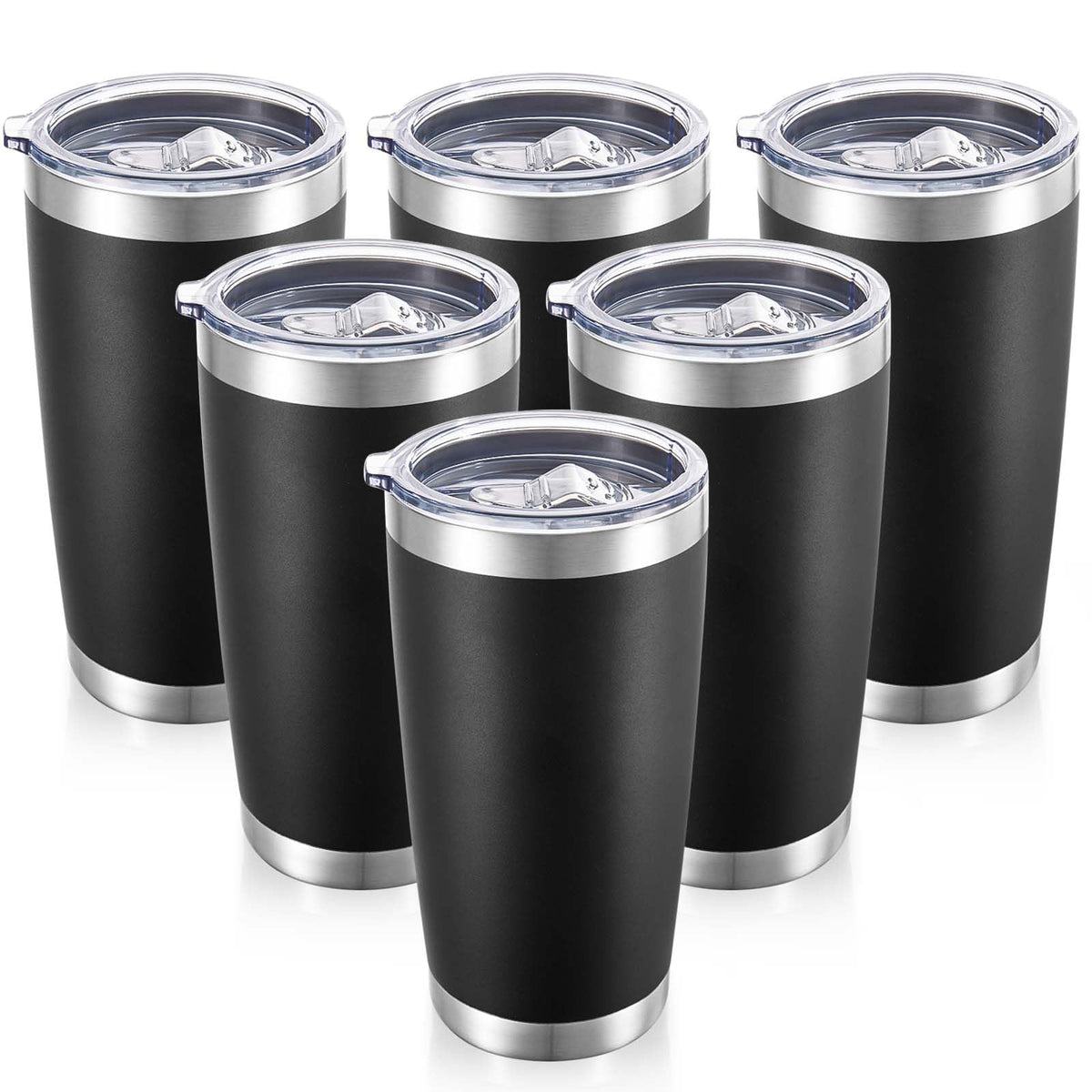 Cool Yoleb 20 oz tumbler with black lid for on-the-go use