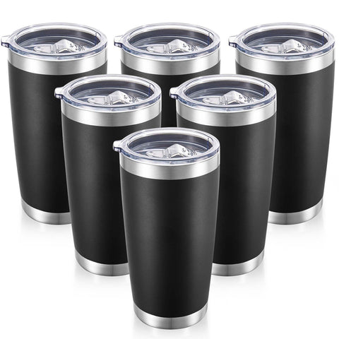 Cool Yoleb 20 oz tumbler with black lid for on-the-go use