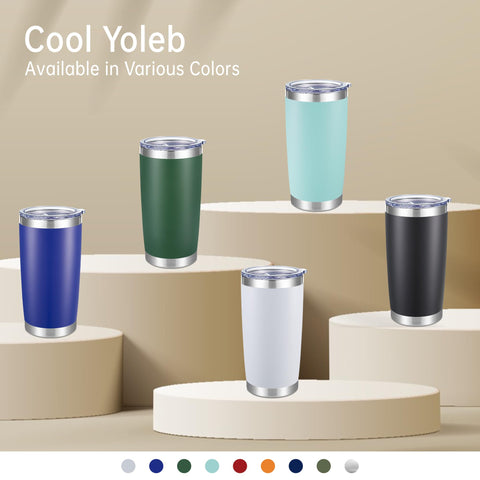 BPA-free lid ensures safe sipping from Cool Yoleb tumbler