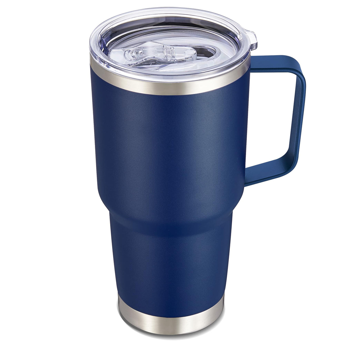 Cool Yoleb 30 oz tumbler with ergonomic handle for portable use.