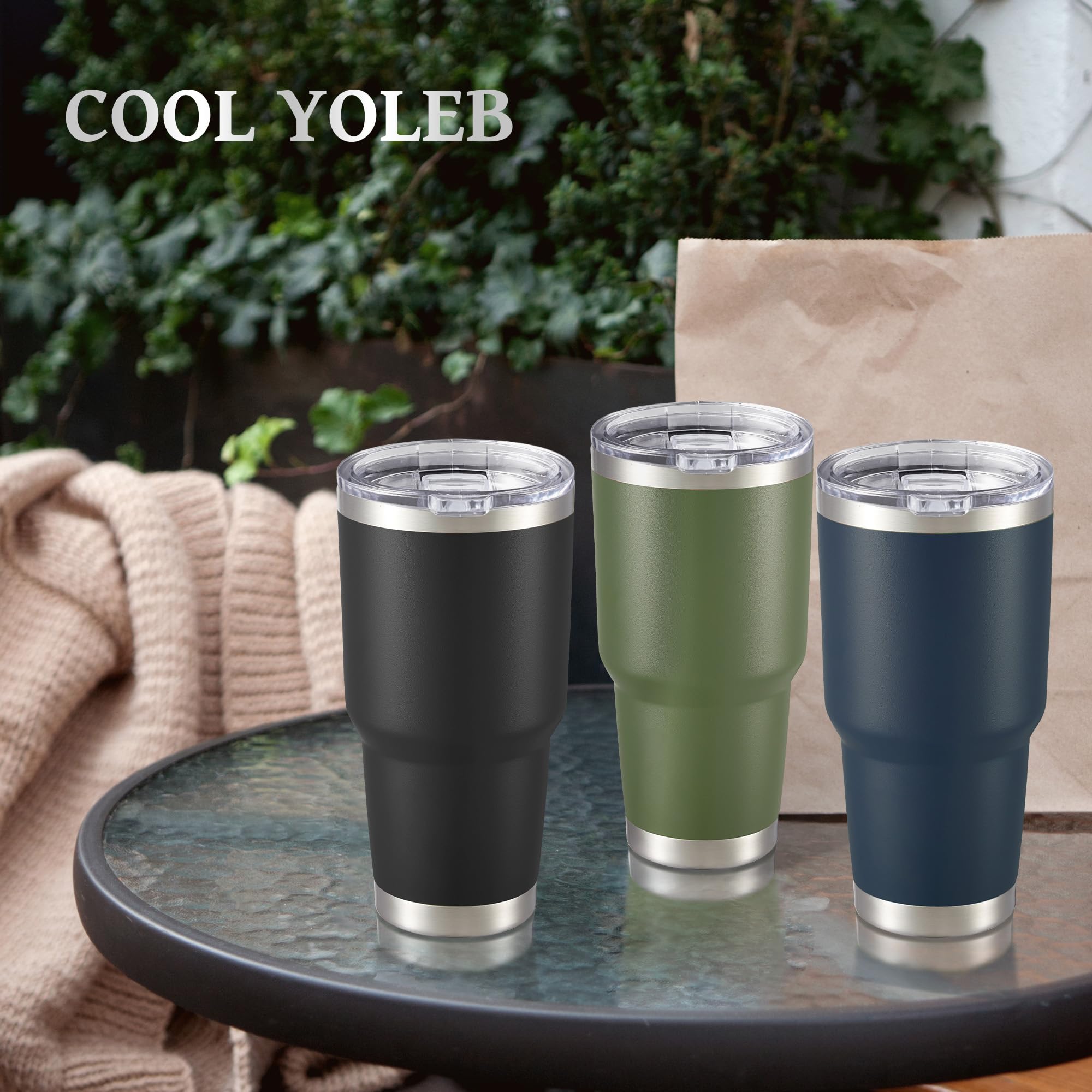 Cool Yoleb army green tumbler adds rugged style to outings