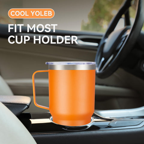 Cool Yoleb leak-proof lid prevents spills during travel.