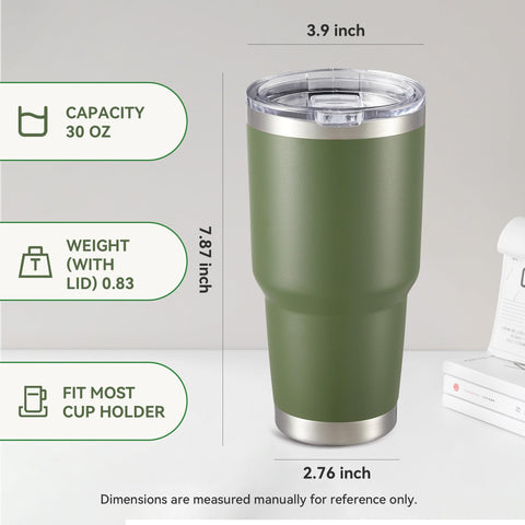 Cool Yoleb powder-coated tumbler with secure grip and sweat resistance