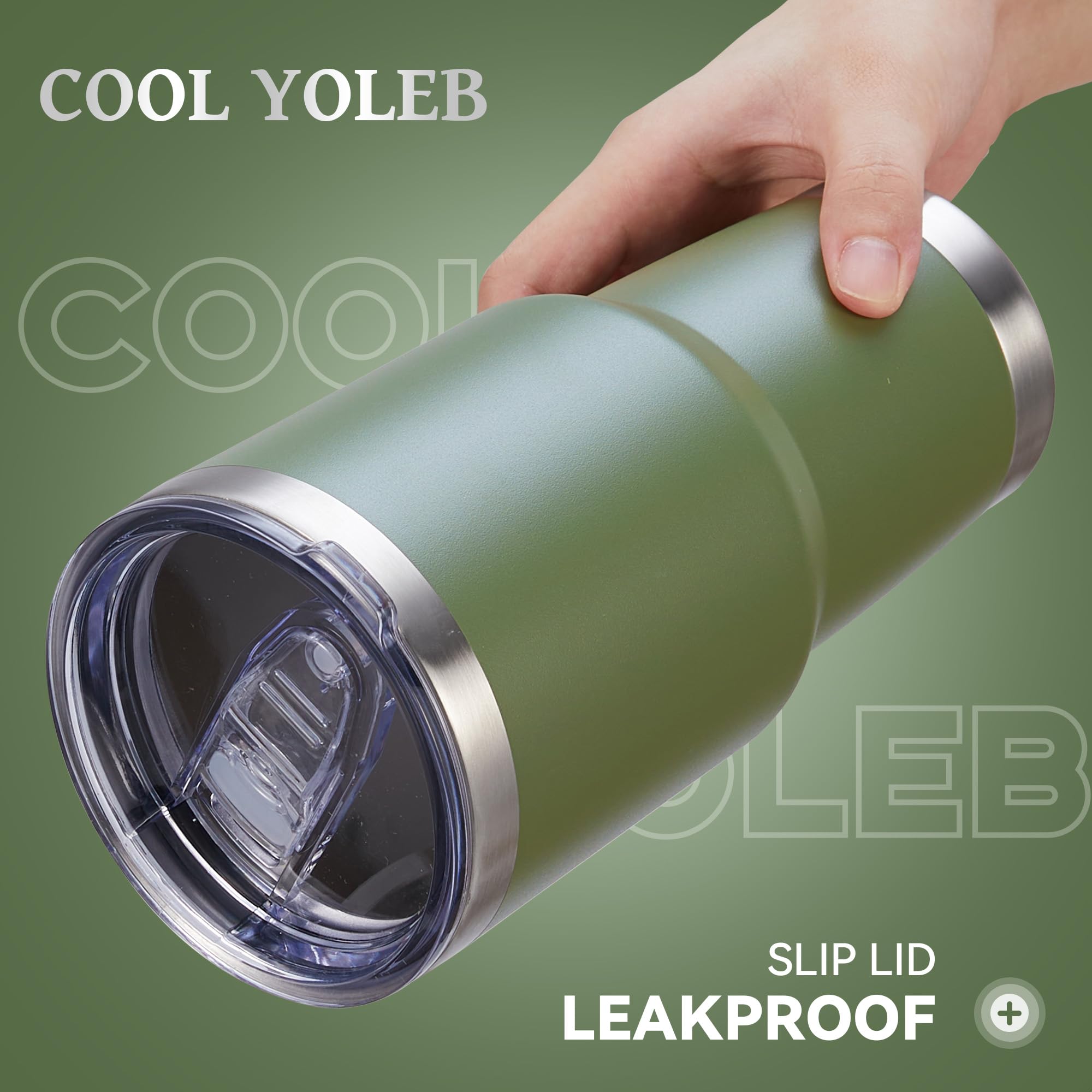 Cool Yoleb stainless steel tumbler is durable and easy to clean