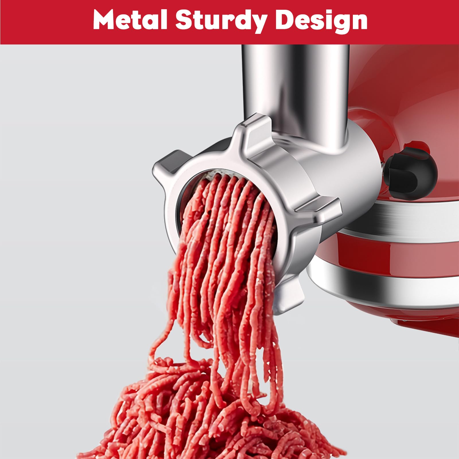 Detachable parts of the Coolcook grinder simplify cleaning and maintenance.