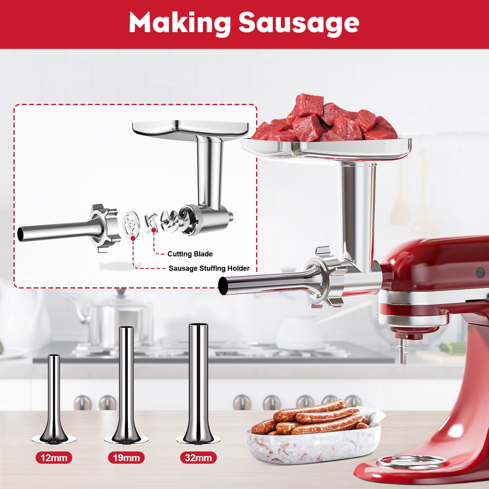 Durable Coolcook aluminum design ready for everyday KitchenAid use.