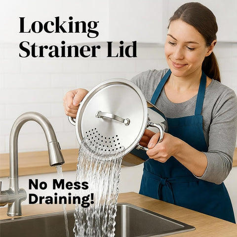 Cooler Concepts twist-lock lid enables easy pouring and draining.
