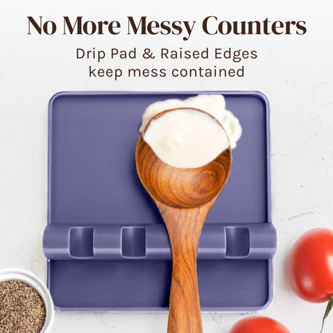 BPA-free silicone utensil holder by Cooler Kitchen for safe cooking