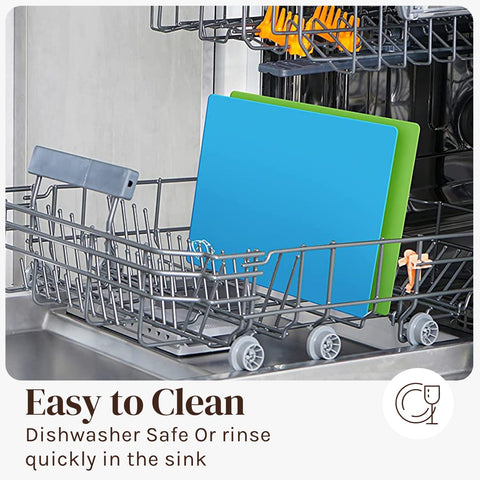 Cooler Kitchen dishwasher-safe mats simplify cleanup after cooking.