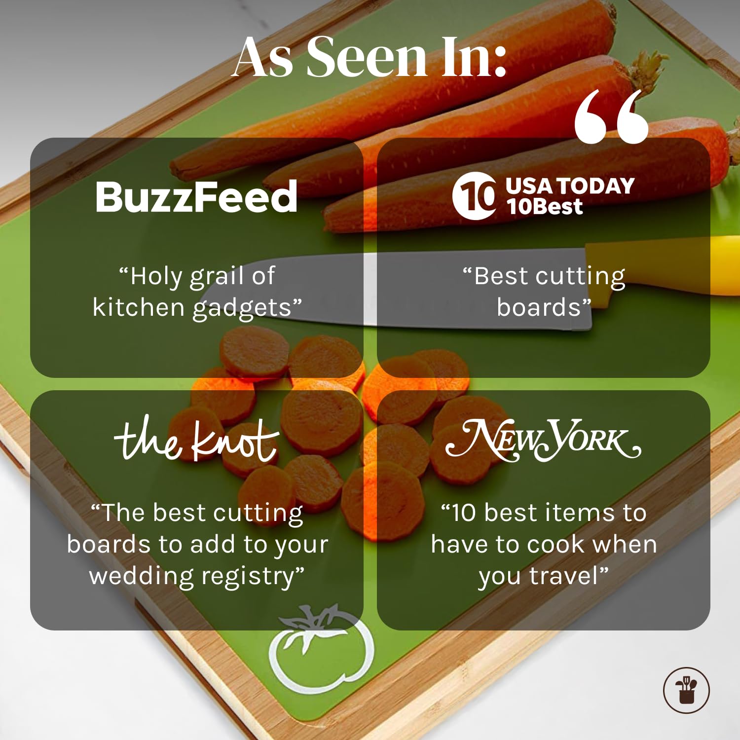 Cooler Kitchen large cutting board set enhances kitchen organization and workflow.