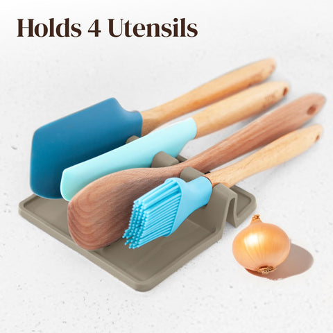 Elegant cream Cooler Kitchen spoon rest adds neat look