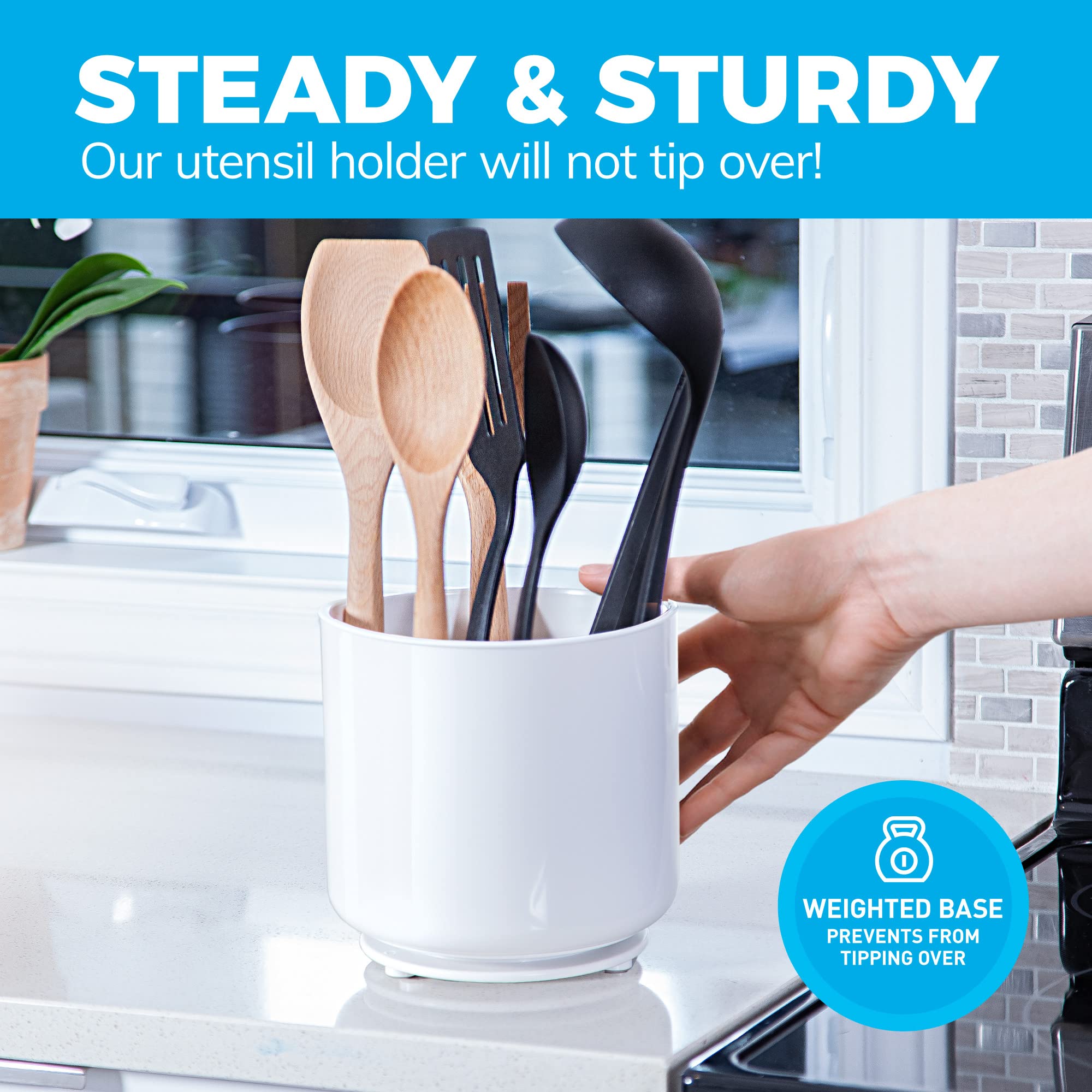 Cooler Kitchen Jumbo XL rubberized feet protect countertops from scratches