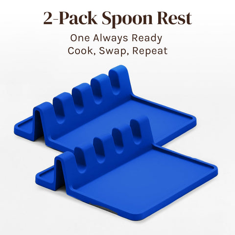 Cooler Kitchen raised-edge spoon holder prevents drips, keeping surfaces tidy