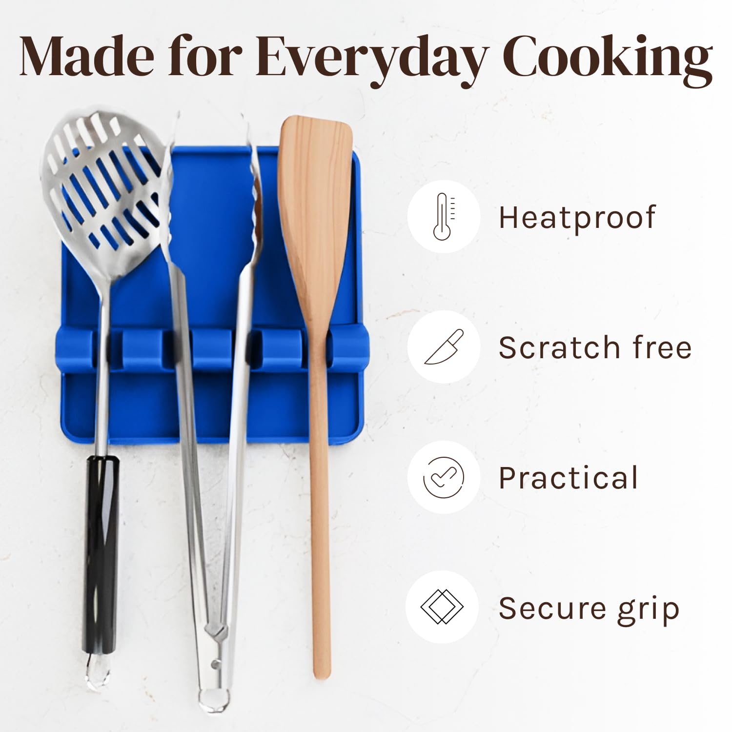 Cooler Kitchen two-pack spoon rest, ideal for stove or grill utensil organization